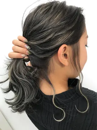 ミディアム LAS 代表 ナガカワ コウヘイのヘアスタイル