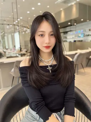 ロング カラー 韓国ヘア/髪質改善 TAKAHIROのヘアスタイル