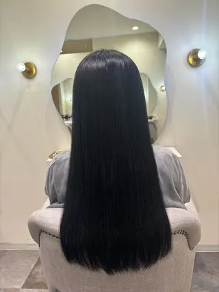 ロング カラー Sugar所属・猪妻 采蘭のヘアスタイル