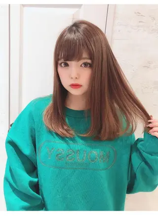 ミディアム 代表山口ひな 髪質改善のプロのヘアスタイル