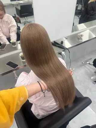 ロング カラー 透明感/ 艶ハイトーン/梨桜のヘアスタイル