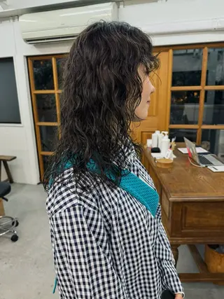 ミディアム パーマ stand所属・ニュアンスヘア🌔 nanakoのヘアスタイル