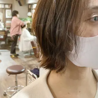 ショート 🟢ウルフ/スパイラ ルパーマ/大西🟢のヘアスタイル