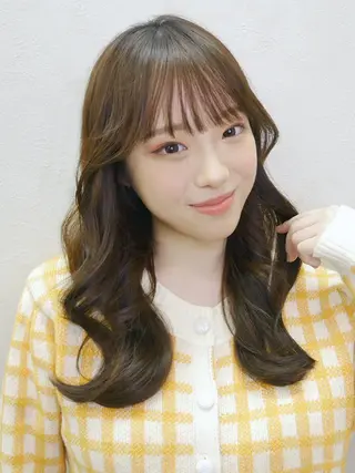 ロング カラー 大人レイヤー& 透明感カラー💄のヘアスタイル