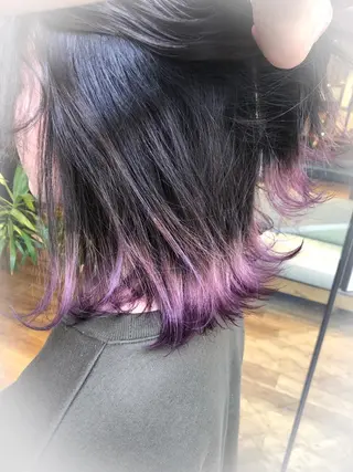 ミディアム カラー あらい なつみのヘアスタイル