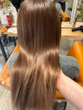ロング ボブ/暖色/透明 感カラー/Sachiのヘアスタイル