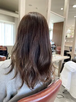 セミロング 永田 まどかのヘアスタイル