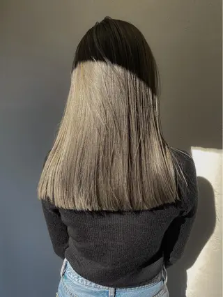 セミロング 🌹ハッシュカット、 レイヤー韓国ヘア🌹のヘアスタイル