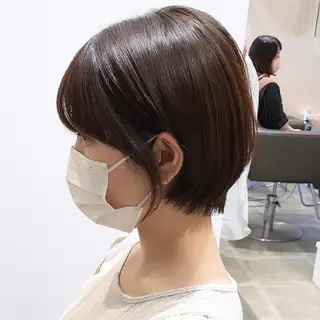 ショート 葵/レイヤーカット/ 韓国風/透明感カラーのヘアスタイル