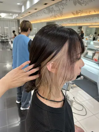 ショート カラー 特殊カラー/ブリーチ 道満ゆいなのヘアスタイル