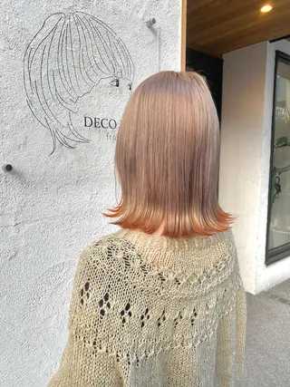 カラー ブリーチカラー よねだまことのヘアスタイル