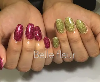 セミロング ネイル Belle fleurのネイルデザイン