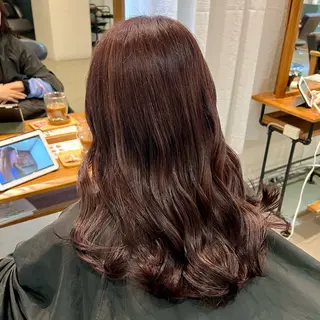 セミロング カラー 中井 一葉のヘアスタイル