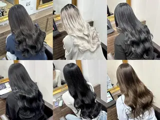 ロング カラー ヘアアレンジ LIP 大阪本店 エクステ 堀谷和孝のヘアスタイル