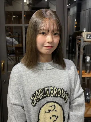 ミディアム 京都/カラー/松野 翔のヘアスタイル