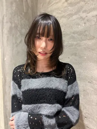 ミディアム カラー HIKARIS相川店所属・asada makotoのヘアスタイル