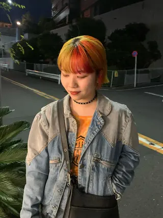 カラー スパイラルパーマ 🌐hina⭐️のヘアスタイル