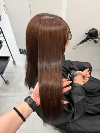 カラー 透ける透明感カラー 🤍anju🎀のヘアスタイル