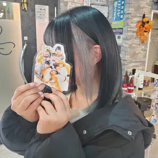 ミディアム カラー 派手髪/ハイトーン/ エクステ✨ユウキのヘアスタイル