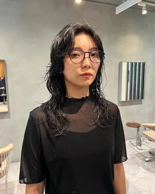 ロング パーマ レイヤーカット/ ヘッドスパ/ゆうきのヘアスタイル