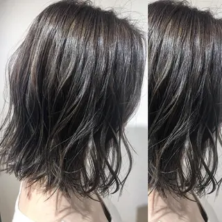 ミディアム カラー box mico. mutsumiのヘアスタイル