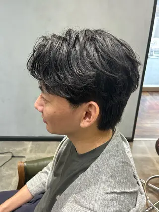 ショート メンズカット／パーマ 中 有晴のヘアスタイル