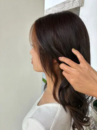 ロング 清水 美香のヘアスタイル