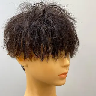 ショート パーマ メンズ マツモト カラー/ショートボブのヘアスタイル