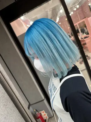 ミディアム カラー ブリーチ人気No.1 MANATO🎨🌈のヘアスタイル