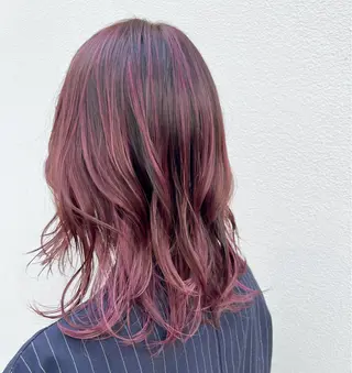 ロング カラー 透明感/血色カラー/ 似合せレイヤー/ゆいのヘアスタイル