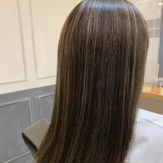 ロング カラー 艶カラー/韓国顔周り 🎀mamiのヘアスタイル