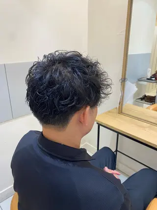 パーマ メンズ 🌟メンズ/ミニボブ Marin💟のヘアスタイル