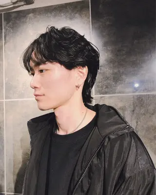 パーマ ヘアアレンジ メンズ ainico+所属・メンズ特化✂️栗原 侑也のヘアスタイル