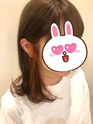 ロング カラー 似合わせ.ﾍｱｾｯﾄ 得意🌹井上美沙のヘアスタイル