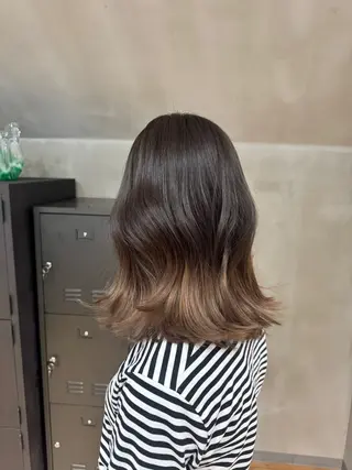 ミディアム カラー Hina/ハイライト 、パーマモデル募集中のヘアスタイル