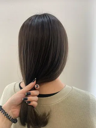 セミロング カラー 韓国🇰🇷髪質改善 Chisaki치사키のヘアスタイル