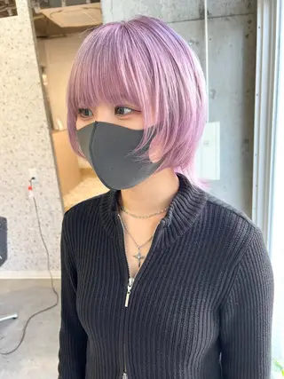 ショート カラー lani ブリーチ /ダブルカラーのヘアスタイル