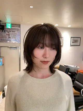 ミディアム カラー ナチュラルヘア🫧 ナナミのヘアスタイル