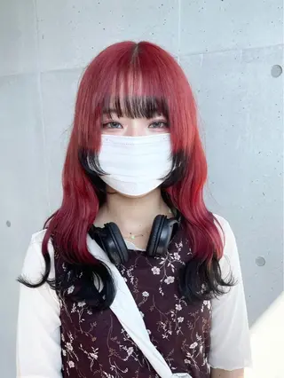 ロング 💥ウルフカット デザインあんな💥のヘアスタイル