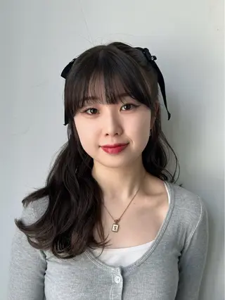 セミロング カラー ヘアアレンジ 髙木美緒🌿 レイヤー/アレンジのヘアスタイル