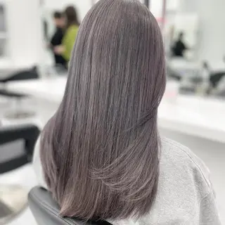 カラー 透明感ベージュ🤎 ナチュラルレイヤーのヘアスタイル