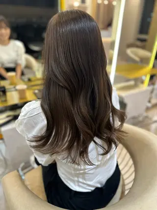ロング カラー ヘアアレンジ Akane レイヤー/艶カラーのヘアスタイル