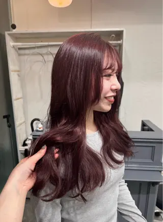 ロング カラー IO【イオ】ブリーチ/ダブルカラー/髪質改善/ケアブリーチ/ハイトーン/長野市/長野駅所属・木藤 優杏のヘアスタイル