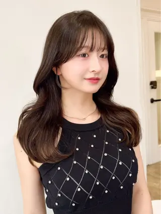 セミロング 韓国アイドルヘア🩶 nanako🦋のヘアスタイル