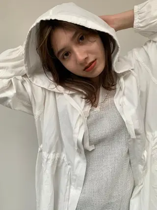 ミディアム パーマ カラー CEINE OURのヘアスタイル