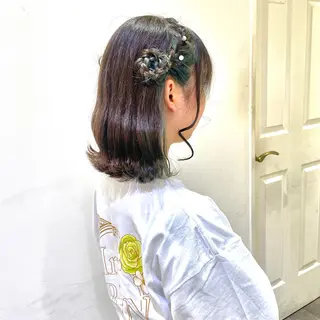 ヘアアレンジ ハイトーンカラー/ 長さだし🐇きょうかのヘアスタイル