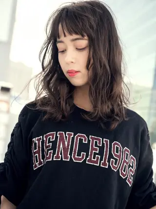 セミロング 当日予約可能 南口徒歩５分のヘアスタイル