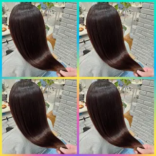 ロング カラー 顔周りレイヤーカット 髪質改善代表西村功平のヘアスタイル