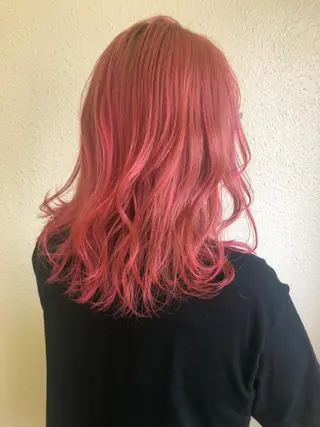 ミディアム カラー 韓国艶カラー🇰🇷 DISCO💙のヘアスタイル