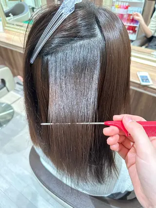 セミロング 清瀬駅/痛ませない 縮毛矯正/山崎のヘアスタイル